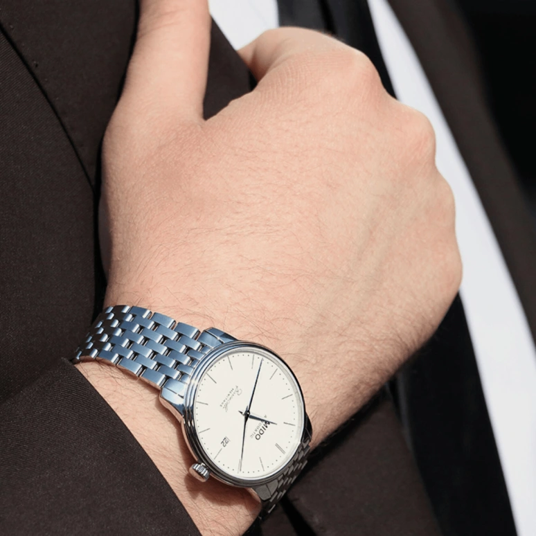 Mido,Baroncelli 39mm,39mm,Stainless Steel,White,Automatic,42hours,In-house Caliber,M027,M027.407.11.010.00
