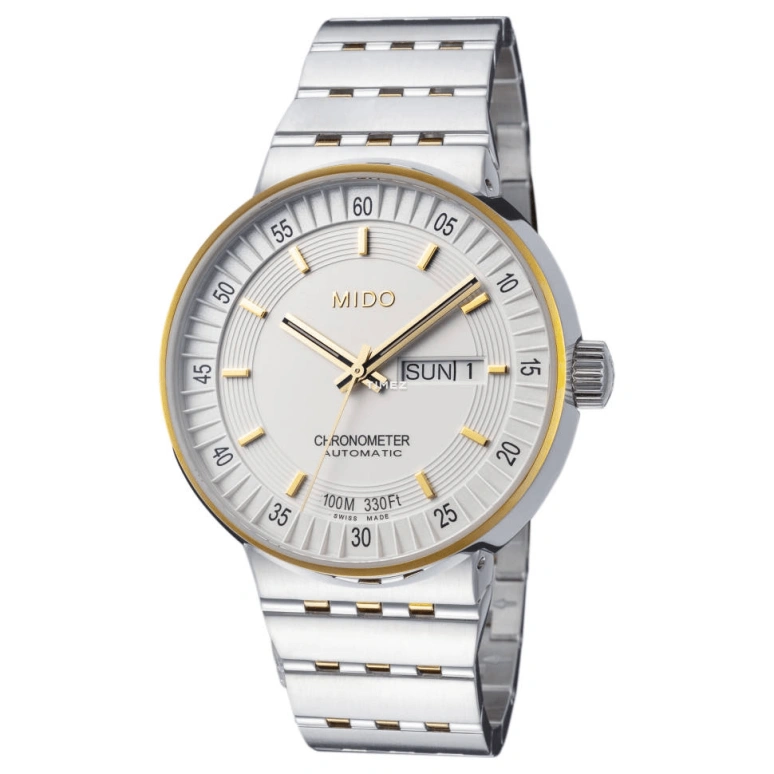 Mido,All Dial 42mm,42mm,Stainless Steel,Silver White,Automatic,Date,Day,M8340,M8340.9.B1.1