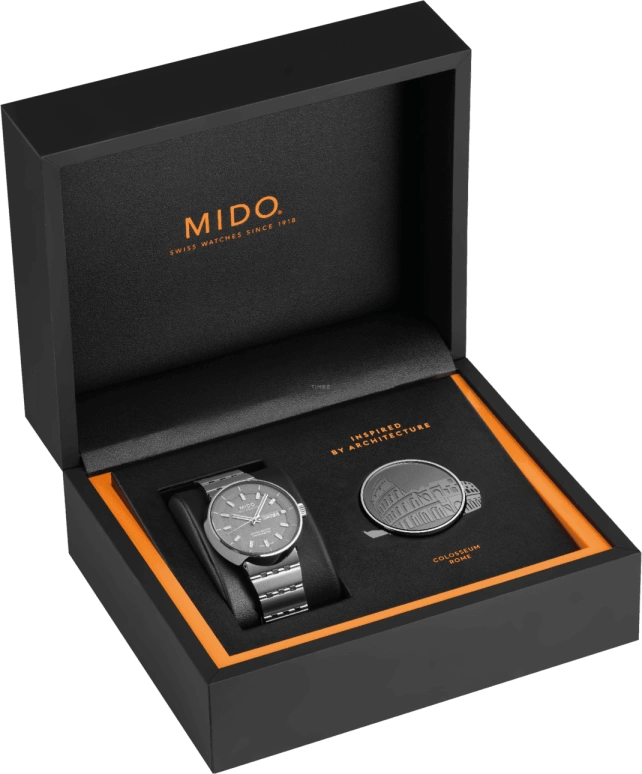Mido,All Dial 42mm,42mm,Stainless Steel,Coal Gray,Automatic,38hours,Sapphire,M8340,M8340.4.B3.11