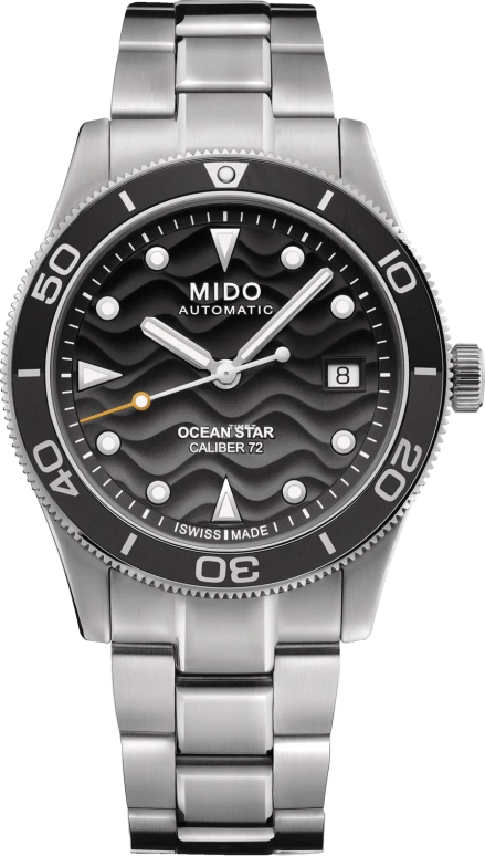 Mido,Ocean Star 39mm,39mm,Stainless Steel,Black,Automatic,Day,Sapphire,Crystal Glass,M026,M026.907.11.061.00