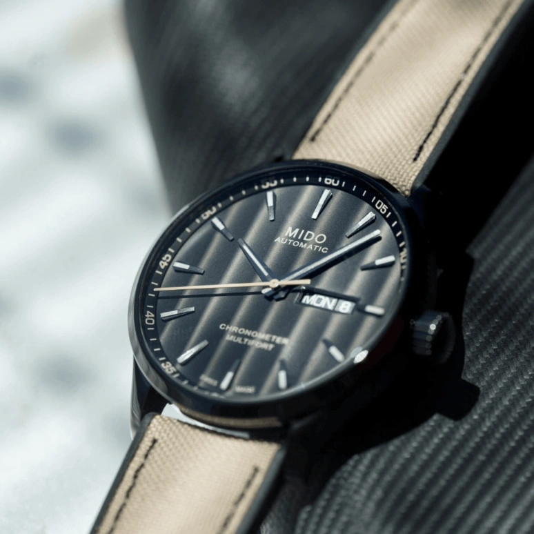 Mido,Multifort 42mm,42mm,Stainless Steel,Black,Automatic,Date,Anti-magnetic,M038,M038.431.37.051.09