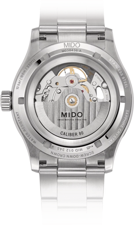 Mido,Multifort 42mm,42mm,Stainless Steel,Skeleton,Blue,Automatic,80hours,In-house Caliber,M038,M038.436.11.041.00