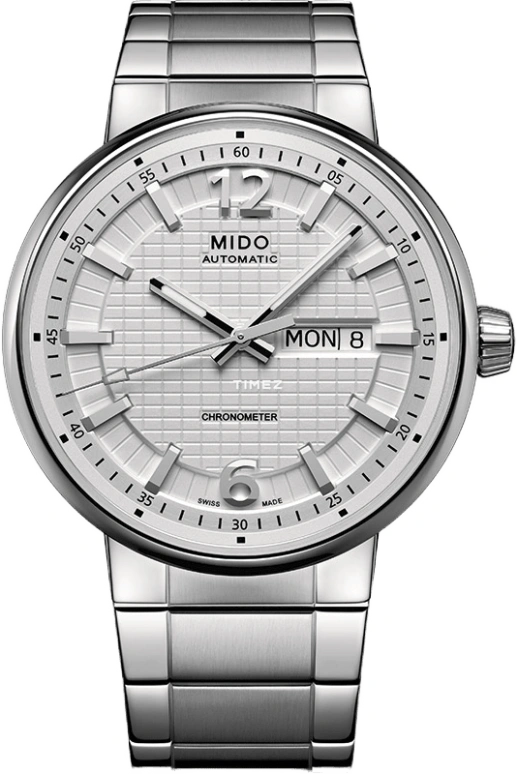 Mido,Great Wall 42mm,42mm,Stainless Steel,Silver White,Automatic,Date,Day,M017,M017.631.11.037.00
