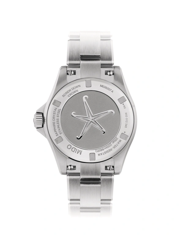 Mido,Ocean Star 36.50mm,36.50mm,Stainless Steel,Blue,Automatic,Day,Sapphire,Glass,M026,M026.207.11.041.00