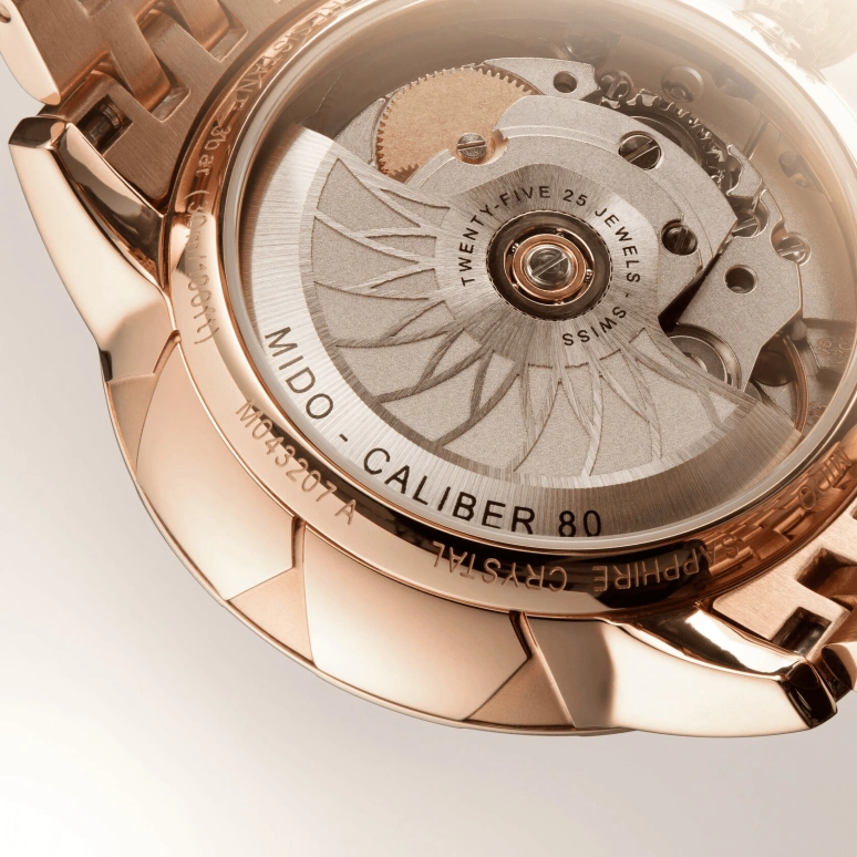 Mido,Rainflower 34mm,34mm,Stainless Steel,White,Automatic,Date,Anti-magnetic,M043,M043.207.33.109.00