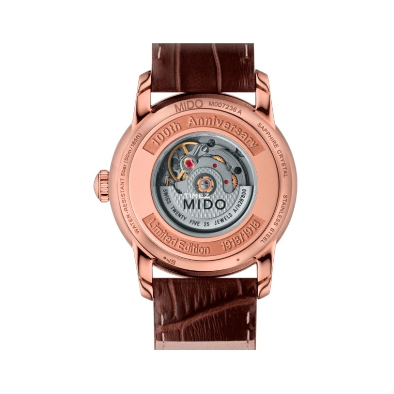 Mido,Baroncelli 33mm,33mm,Peek,White,Automatic,38hours,Sapphire,M007,M007.236.36.118.00