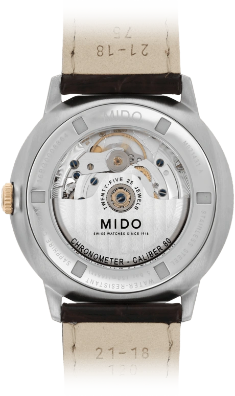 Mido,Commander 40mm,40mm,Stainless Steel,Grey,Automatic,Date,Anti-magnetic,M021,M021.431.26.061.00
