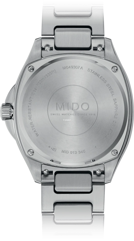Mido,Multifort 34.20x35mm,34.20x35mm,Stainless Steel,Blue,Gradient,Automatic,Day,Anti-magnetic,M049,M049.307.11.041.00