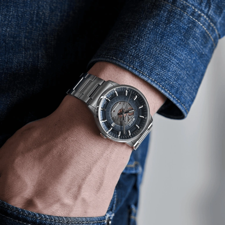 Mido,Commander 40mm,40mm,Stainless Steel,Automatic,80hours,Sapphire,Glass,M021,M021.407.11.411.01