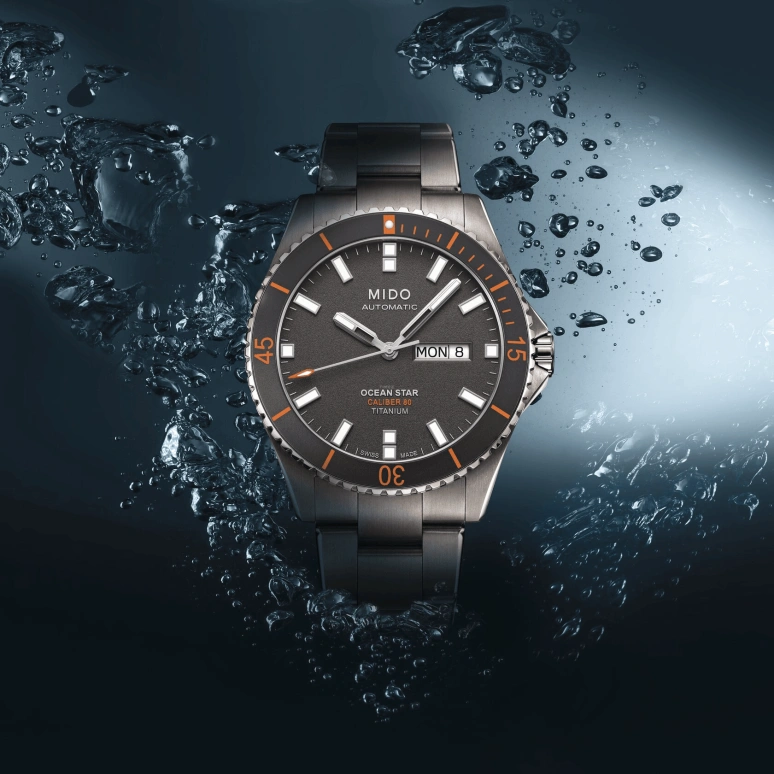 Mido,Ocean Star 42.50mm,42.50mm,Titanium,Grey,Automatic,Date,Day,M026,M026.430.44.061.00