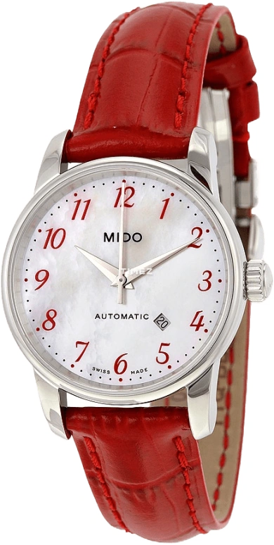 Mido,Baroncelli 29mm,29mm,Stainless Steel,Silver White,Automatic,Day,38hours,M7600,M7600.4.39.7