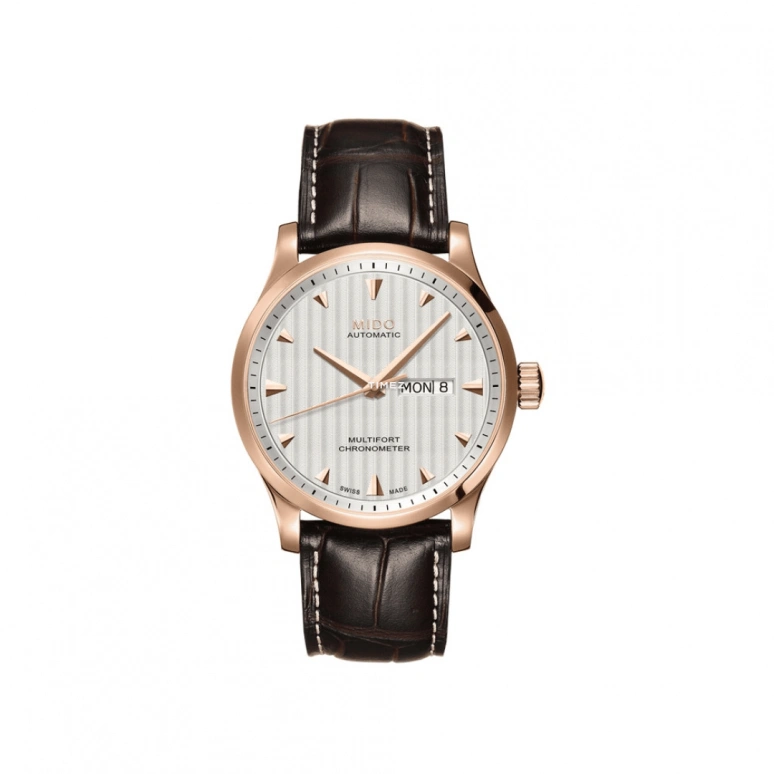 Mido,Multifort 42mm,42mm,Stainless Steel,Rose Gold,Silver,Automatic,Date,Day,M005,M005.431.36.031.00