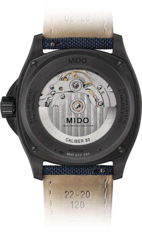 Mido,Multifort 39.20x40mm,39.20x40mm,Stainless Steel,Gradient,Blue,Automatic,Big Date,80hours,M049,M049.526.37.041.00
