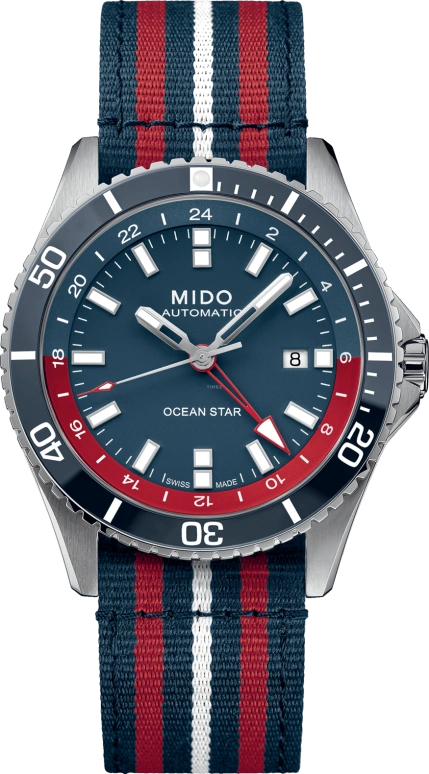 Mido,Ocean Star 44mm,44mm,Stainless Steel,Blue,Automatic,80hours,In-house Caliber,M026,M026.629.11.041.00
