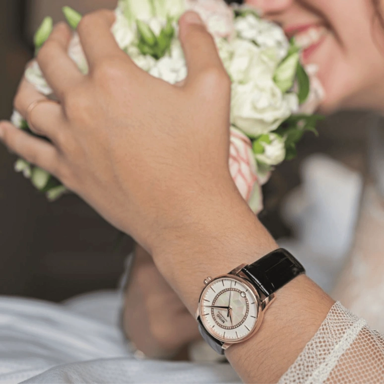 Mido,Baroncelli 33mm,33mm,Stainless Steel,White,Automatic,80hours,In-house Caliber,M007,M007.207.36.116.00