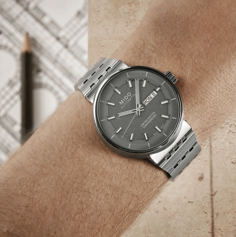 Mido,All Dial 42mm,42mm,Stainless Steel,Coal Gray,Automatic,38hours,Sapphire,M8340,M8340.4.B3.11