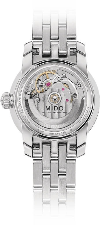 Mido,Baroncelli 25mm,25mm,Stainless Steel,Blue,Automatic,48hours,In-house Caliber,M039,M039.007.11.046.00