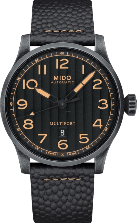 Mido,Multifort 44mm,44mm,Stainless Steel,Black,Automatic,Date,Anti-magnetic,M032,M032.607.36.050.99