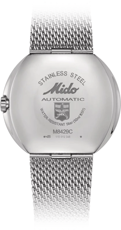 Mido,Commander 37mm,37mm,Stainless Steel,Black,Multi-Color,Automatic,80hours,In-house Caliber,M8429,M8429.4.N7.11