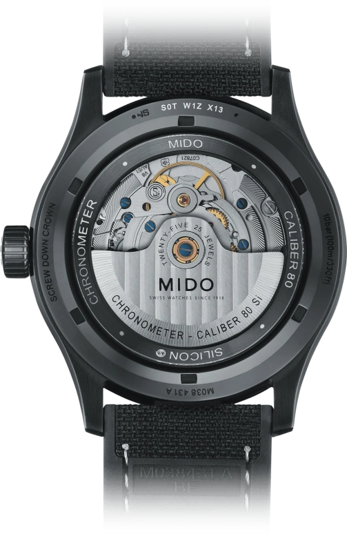 Mido,Multifort 42mm,42mm,Stainless Steel,Black,Automatic,Date,Anti-magnetic,M038,M038.431.37.051.00