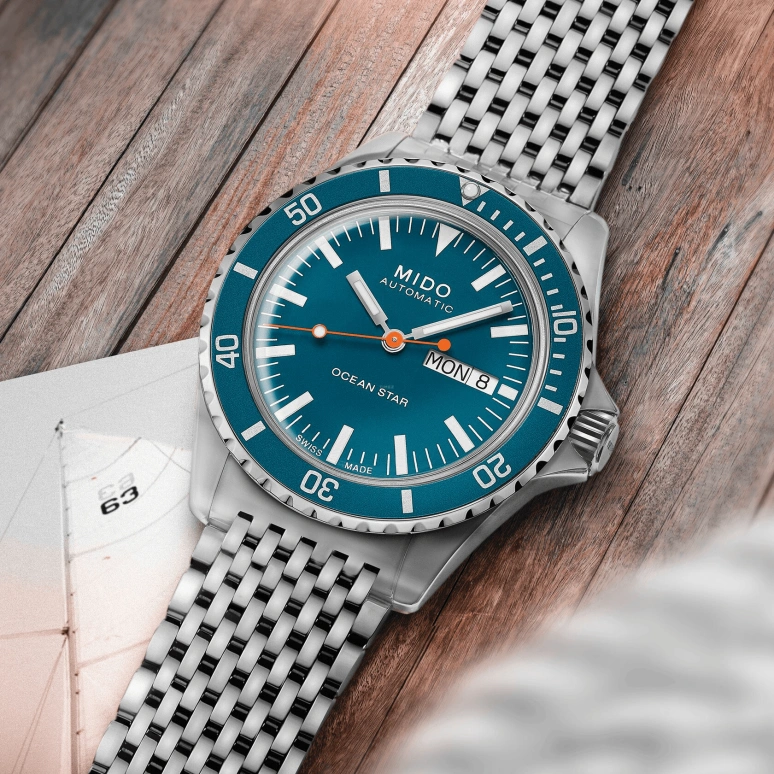 Mido,Ocean Star 40.50mm,40.50mm,Stainless Steel,Blue,Automatic,Date,Day,M026,M026.830.11.041.00