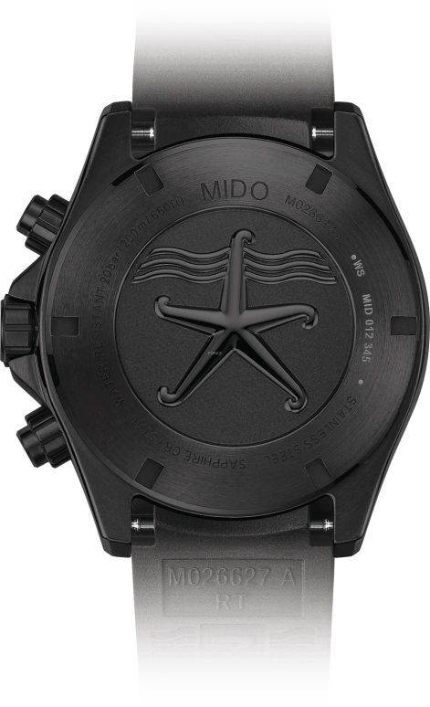 Mido,Ocean Star 44mm,44mm,Stainless Steel,Black,Automatic,Chronograph,Date,M026,M026.627.37.051.00