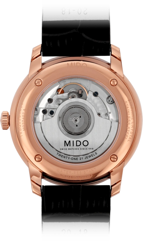 Mido,Baroncelli 39mm,39mm,Stainless Steel,Beige,Automatic,Day,42hours,M027,M027.407.36.260.00