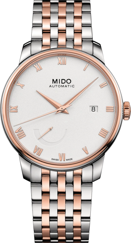 Mido,Baroncelli 40mm,40mm,Stainless Steel,White,Automatic,42hours,Sapphire,M027,M027.428.22.013.00