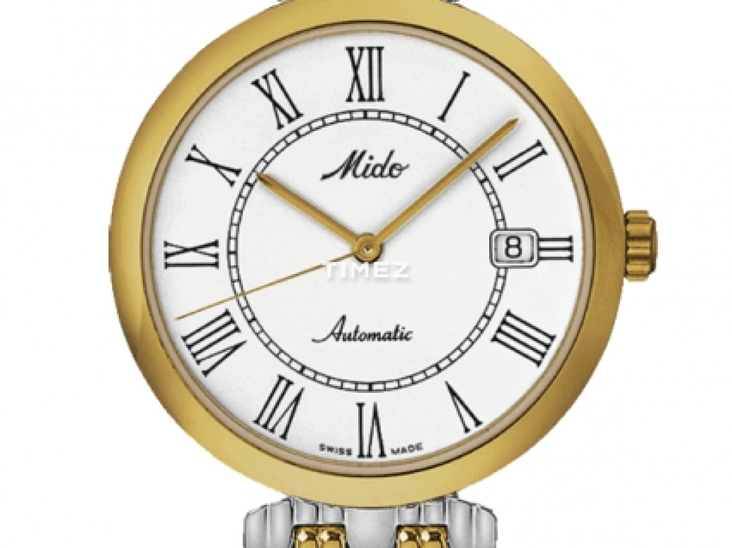 Mido,Dorada 36mm,36mm,Stainless Steel,White,Automatic,Day,42hours,M8121,M8121.9.26.1