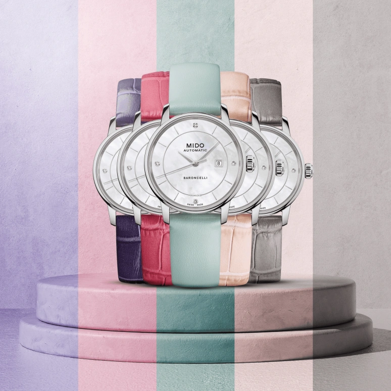 Mido,Baroncelli 30mm,30mm,Stainless Steel,White,Automatic,Day,80hours,M037,M037.207.16.106.00