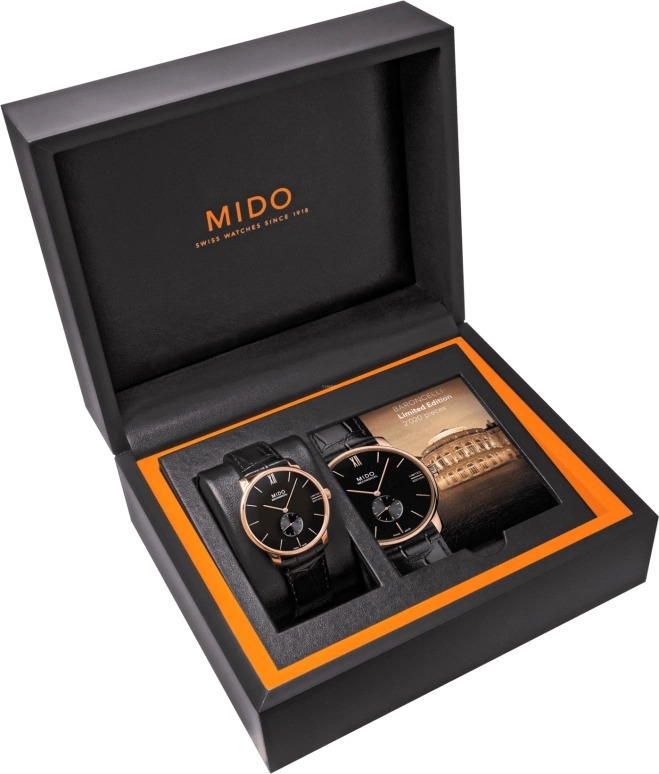 Mido,Baroncelli 39mm,39mm,Stainless Steel,Black,In-house Caliber,Sapphire,Crystal Glass,M037,M037.405.36.050.00