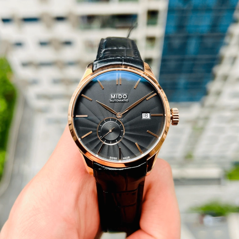 Mido,Belluna 40mm,40mm,Stainless Steel,Black,Automatic,Day,42hours,M024,M024.428.36.051.00A