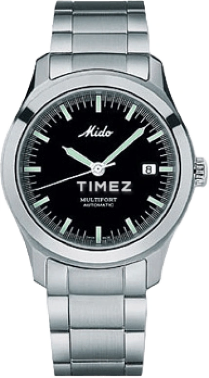 Mido,Other 39mm,39mm,Stainless Steel,Black,Automatic,Day,Sapphire,Crystal Glass,M8830,M8830.4.18.1