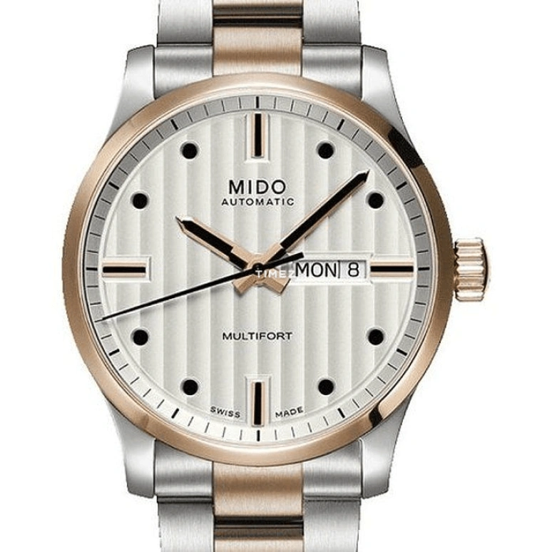 Mido,Multifort 38mm,38mm,Stainless Steel,Silver White,Automatic,Date,Day,M005,M005.830.22.031.02