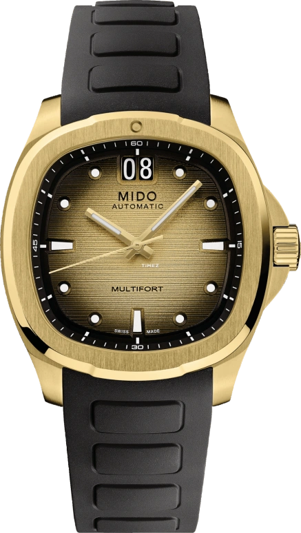 Mido,Multifort 39.20x40mm,39.20x40mm,Stainless Steel,Gradient,Gold,Black,Automatic,Big Date,80hours,M049,M049.526.33.021.00