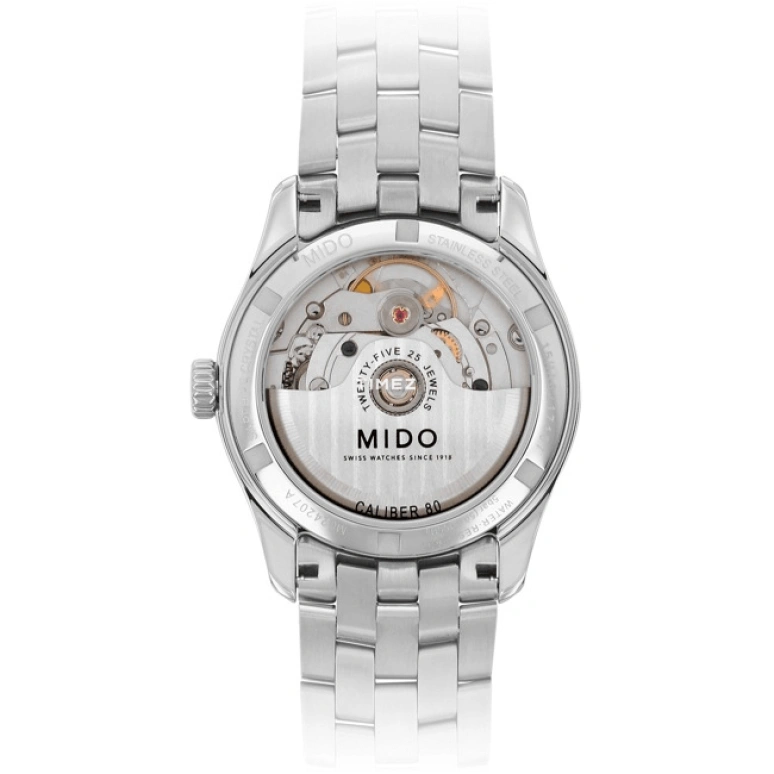 Mido,Belluna 33mm,33mm,Stainless Steel,Black,Automatic,Day,80hours,M024,M024.207.11.053.00