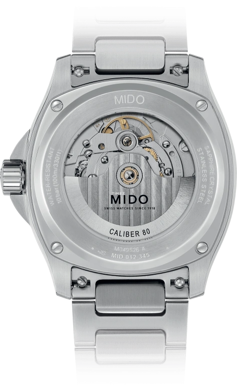 Mido,Multifort 39.20x40mm,39.20x40mm,Stainless Steel,Green,Automatic,Day,Sapphire,M049,M049.526.11.091.00