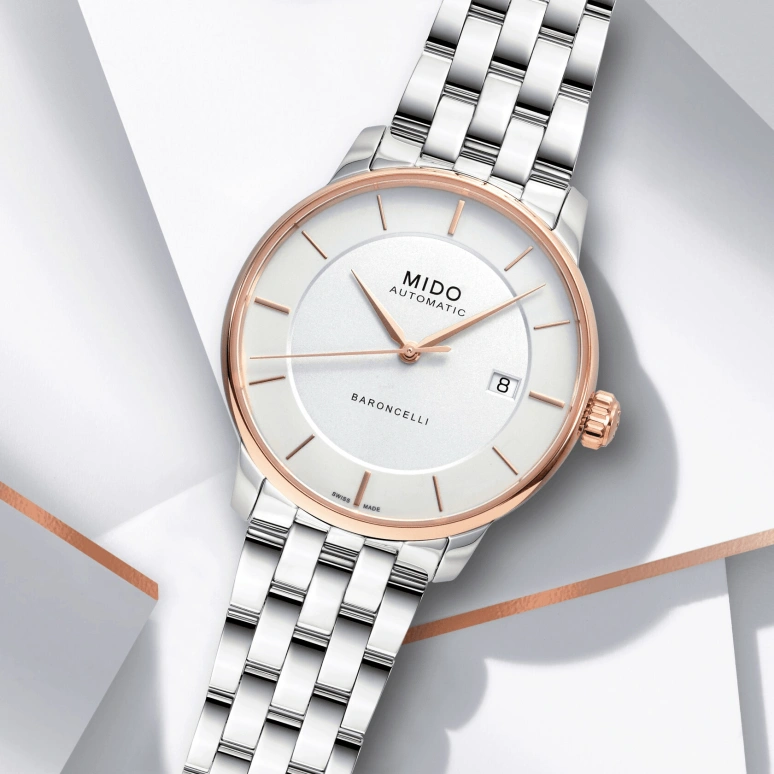 Mido,Baroncelli 39mm,39mm,Stainless Steel,Silver White,Automatic,Day,80hours,M037,M037.407.21.031.00