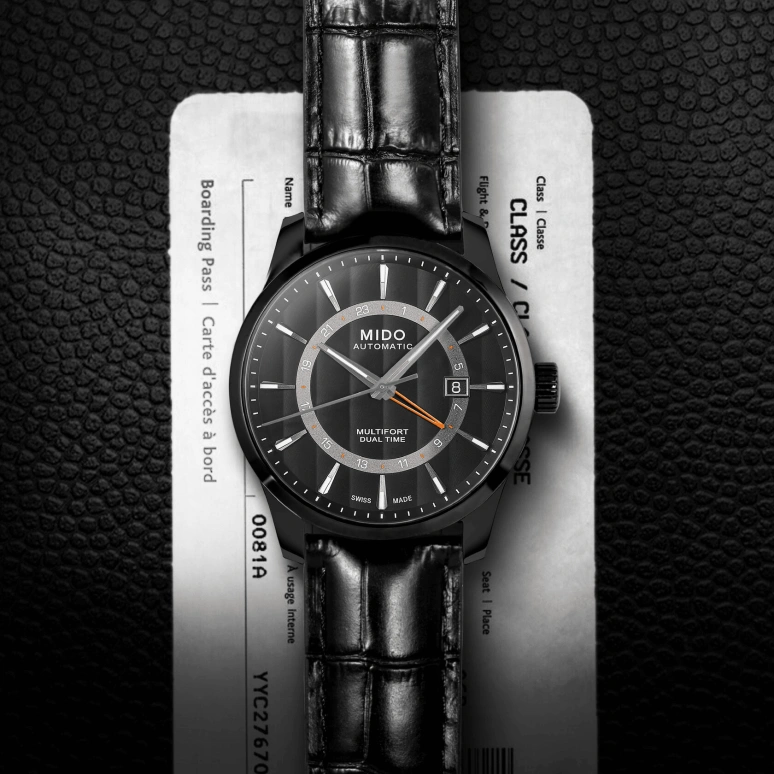 Mido,Multifort 42mm,42mm,Stainless Steel,Black,Automatic,Chronograph,Date,M038,M038.429.36.051.00