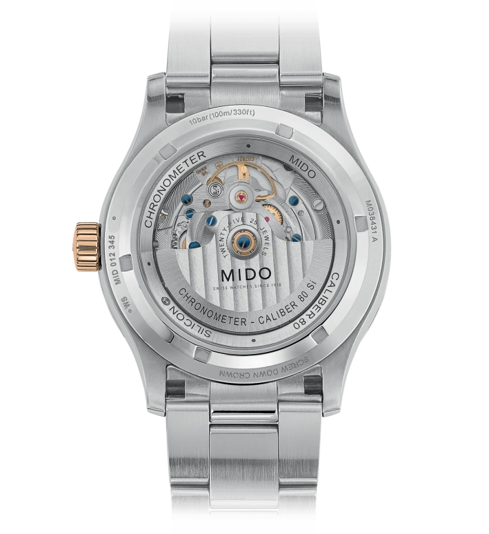 Mido,Multifort 42mm,42mm,Stainless Steel,Grey,Automatic,Date,Anti-magnetic,M038,M038.431.21.061.00
