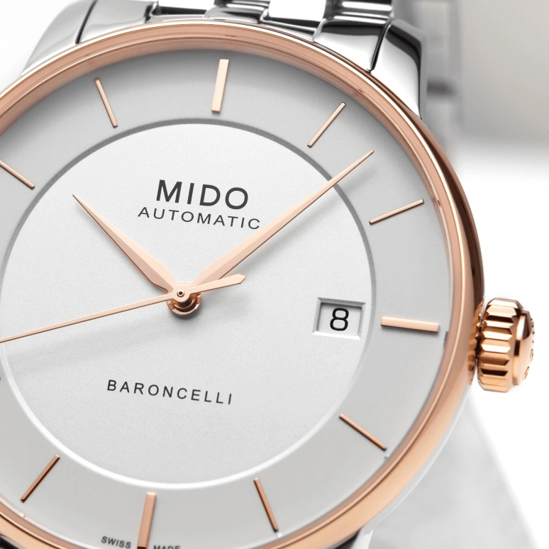 Mido,Baroncelli 39mm,39mm,Stainless Steel,Silver White,Automatic,Day,80hours,M037,M037.407.21.031.00