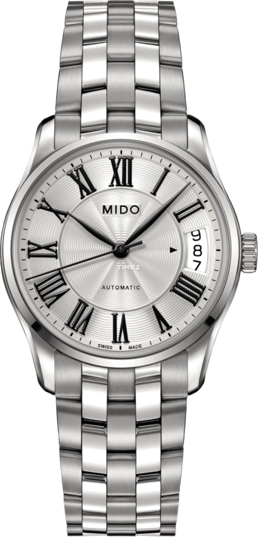Mido,Belluna 33mm,33mm,Stainless Steel,Silver,Automatic,Day,Regulator,M024,M024.207.11.033.00