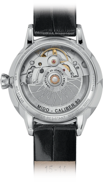 Mido,Rainflower 34mm,34mm,Stainless Steel,White,Automatic,Date,Anti-magnetic,M043,M043.207.16.116.00