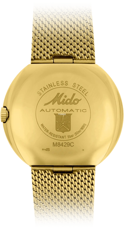 Mido,Commander 37mm,37mm,Stainless Steel,Gold,Automatic,Date,Day,M8429,M8429.3.C2.1