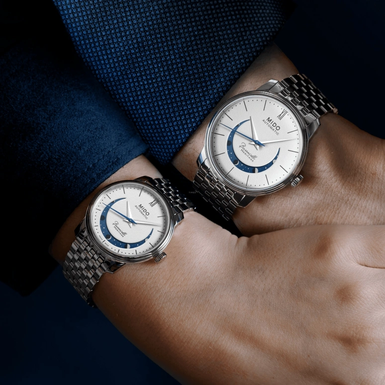 Mido,Baroncelli 33mm,33mm,Stainless Steel,White,Automatic,72hours,In-house Caliber,M027,M027.207.11.010.01