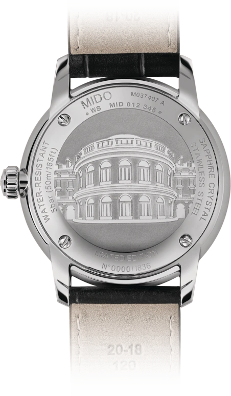 Mido,Baroncelli 39mm,39mm,Stainless Steel,White,Automatic,Day,80hours,M037,M037.407.16.261.00