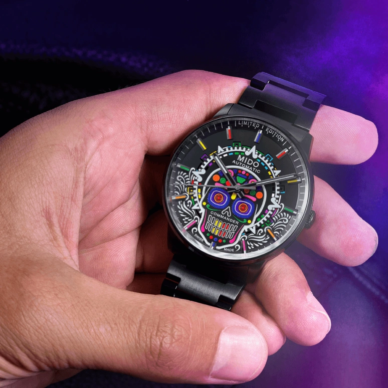 Mido,Commander 42mm,42mm,Stainless Steel,Multi-Color,Black,Automatic,Big Date,80hours,M021,M021.626.33.051.01