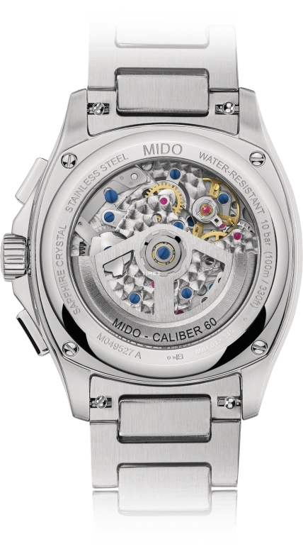 Mido,Multifort 41.20x42mm,41.20x42mm,Stainless Steel,Blue,Automatic,Chronograph,Day,M049,M049.527.11.041.00