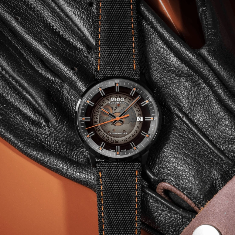 Mido,Commander 40mm,40mm,Stainless Steel,See-through,Automatic,Date,Anti-magnetic,M021,M021.407.37.411.00