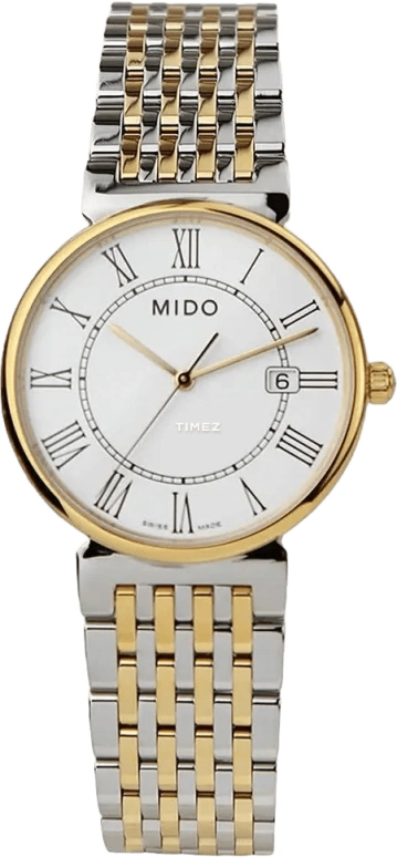 Mido,Dorada 34mm,34mm,Stainless Steel,White,Quartz,Day,26280hours,M1130,M1130.9.26.1